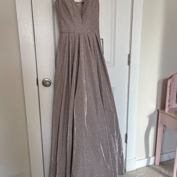 Super sparkly maxi prom dress from B.Darlin Macys - Picture 7 of 8